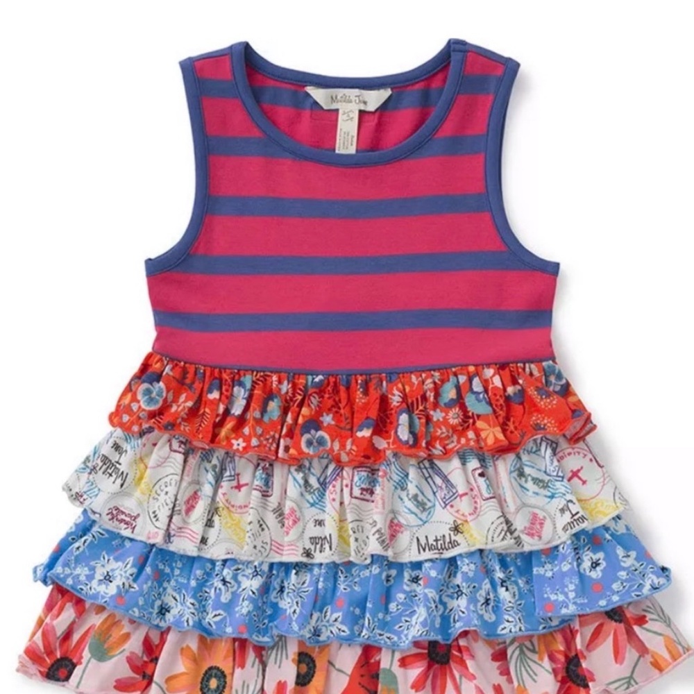 SOLD
Matilda Jane Pink and Blue Striped Floral top